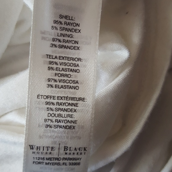 White House💙 Black Market White Long Sleeve Top - Picture 6 of 7